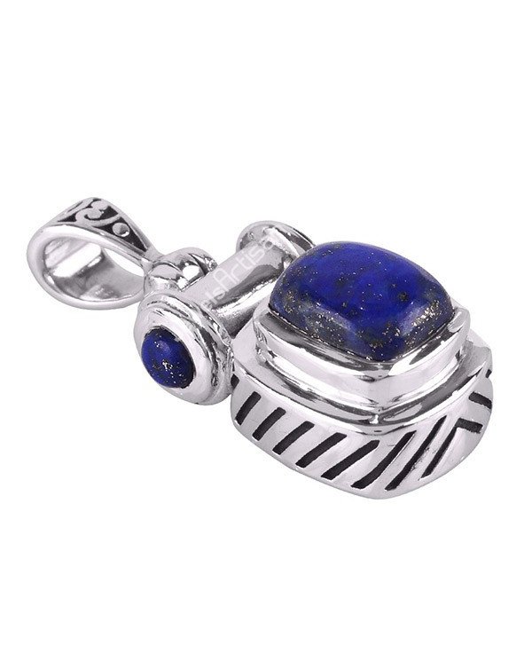 Lapis Lazuli Pendant 925 Silver Pendant Genuine Gemstone Pendant
