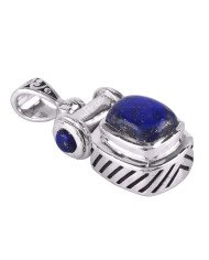 Lapis Lazuli Pendant 925 Silver Pendant Genuine Gemstone Pendant
