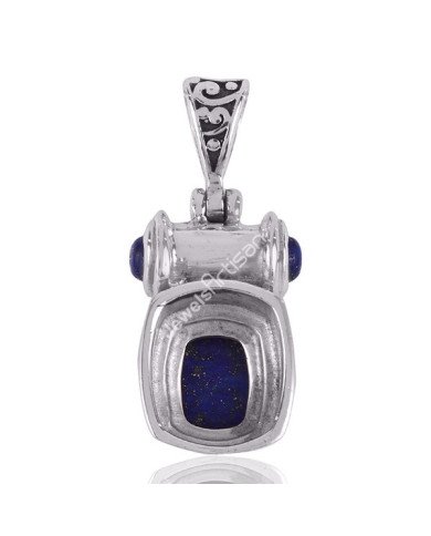 Lapis Lazuli Pendant 925 Silver Pendant Genuine Gemstone Pendant