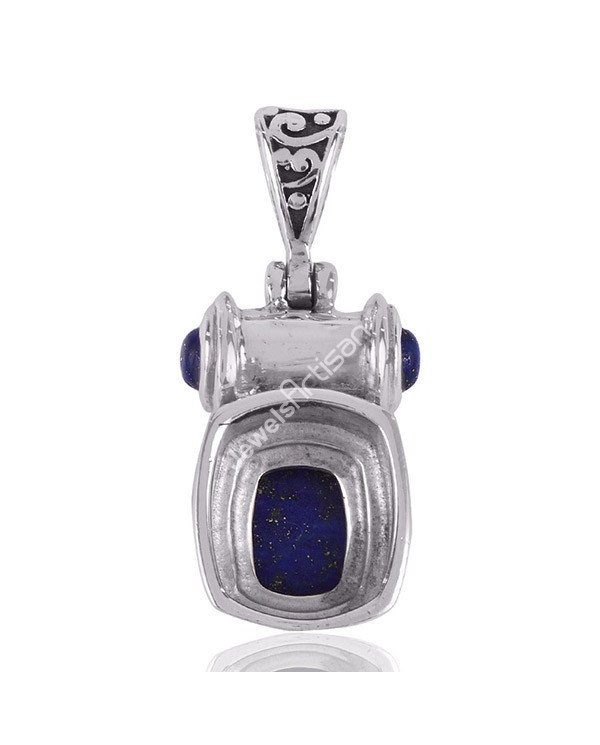 Lapis Lazuli Pendant 925 Silver Pendant Genuine Gemstone Pendant
