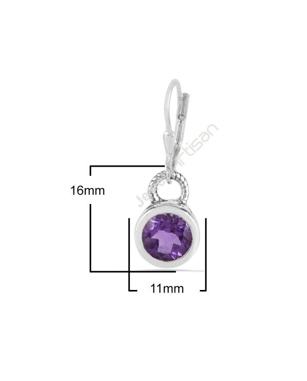 Amethyst Earrings Drop Earrings 925 Sterling Silver Earrings
