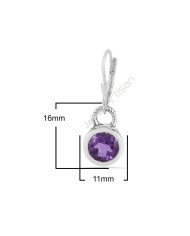Amethyst Earrings Drop Earrings 925 Sterling Silver Earrings