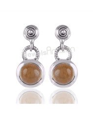 Citrine Earrings Dangle Drop Earrings 925 Sterling Silver Earrings