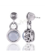 Sky Blue Topaz Earrings Drop Earrings 925 Sterling Silver Earrings