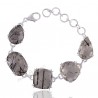 Rutilated Quartz Bracelet Handmade Bracelet Sterling Silver Bracelet