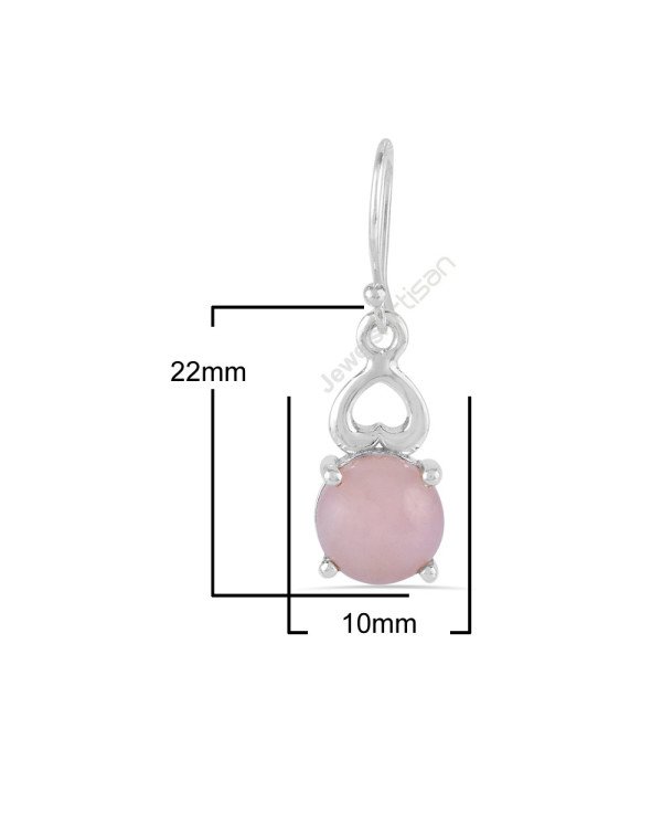 Pink Opal Earrings 925 Silver Earrings Dangle Drop Earrings