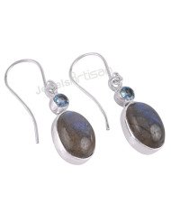 Labradorite Earrings 925 Sterling Silver Earrings Handcrafted Earrings