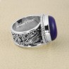 Lapis Lazuli 925 Sterling Silver Designer Ring