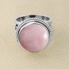 Pink Opal 925 Sterling Silver Handcrafted Ring