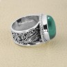 Malachite 925 Sterling Silver Handcrafted Silver Ring