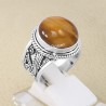 Tiger Eye 925 Sterling Silver Handcrafted Statement Ring