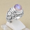 Rainbow Moonstone Gemstone 925 Solid Sterling Silver Designer Ring