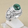 925 Sterling Silver Malachite Ring