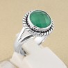 Green Onyx Gemstone Ring 925 Solid Sterling Silver Handmade Ring