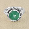 Green Onyx Gemstone Ring 925 Solid Sterling Silver Handmade Ring