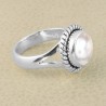 South Sea Pearl Gemstone Ring 925 Sterling Silver Solitaire Ring