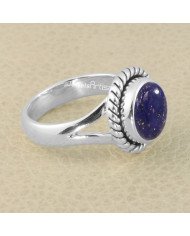 Lapis Lazuli Gemstone 925 Sterling Silver Ring