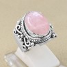 Rose Quartz 925 Sterling Silver Handcrafted Ring