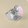 Rose Quartz 925 Sterling Silver Handcrafted Ring