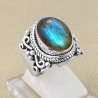 Sterling Silver Labradorite Gemstone Ring