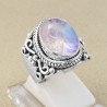 Moonstone 925 Sterling Silver Ring June Birthstone Ring
