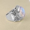 Moonstone 925 Sterling Silver Ring June Birthstone Ring
