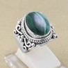 Malachite Gemstone 925 Sterling Silver Ring