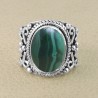 Malachite Gemstone 925 Sterling Silver Ring