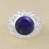 Lapis Lazuli 925 Sterling Silver Designer Silver Ring