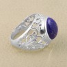 Lapis Lazuli 925 Sterling Silver Designer Silver Ring