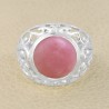 Pink Opal Ring 925 Sterling Silver Ring Unisex Ring