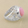 Pink Opal Ring 925 Sterling Silver Ring Unisex Ring