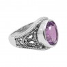 Amethyst Ring 925 Sterling Silver Ring February Birthstone Ring