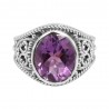 Amethyst Ring 925 Sterling Silver Ring February Birthstone Ring
