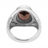Smoky Quartz 925 Sterling Silver Statement Ring