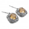Citrine Earring 925 Sterling Silver Dangle Statement Earring