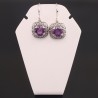 Purple Amethyst Earring 925 Sterling Silver Earring