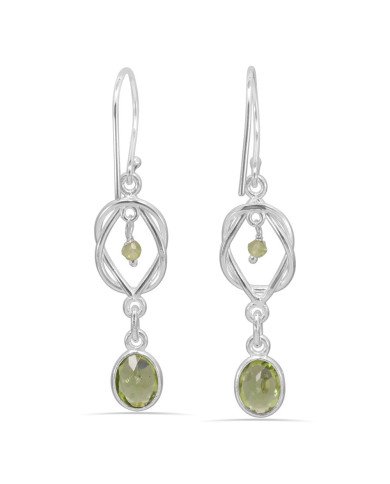 Peridot Earring 925 Sterling Silver Handmade Dangle Earring
