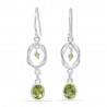 Peridot Earring 925 Sterling Silver Handmade Dangle Earring