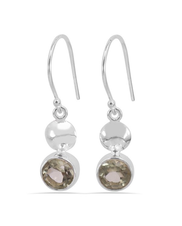 Prasiolite Earring 925 Sterling Silver Handmade Dangle Earring