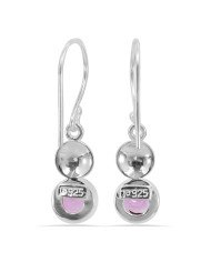 Amethyst 925 Sterling Silver Handmade Dangle Earring