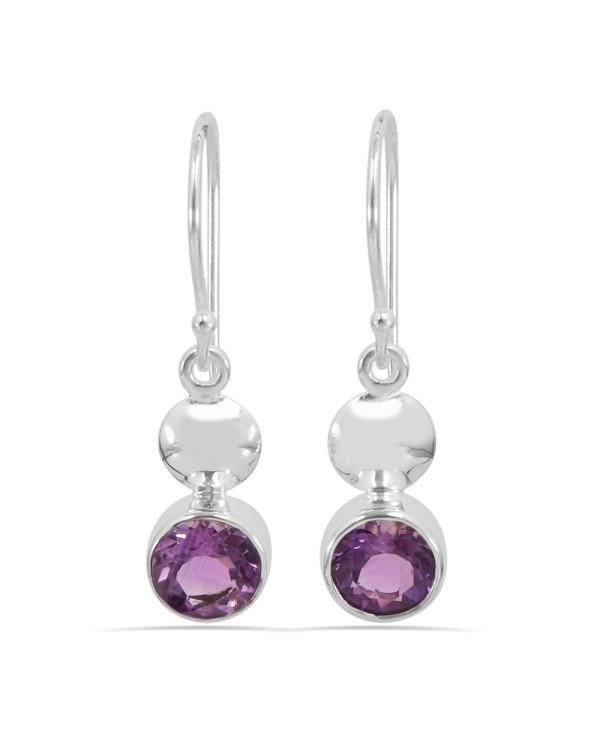 Amethyst 925 Sterling Silver Handmade Dangle Earring