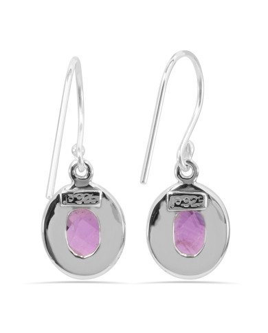 Amethyst 925 Sterling Silver Handmade Dangle Earring