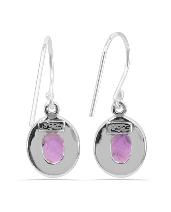 Amethyst 925 Sterling Silver Handmade Dangle Earring