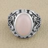 Peruvian Pink Opal Ring 925 Sterling Silver Ring