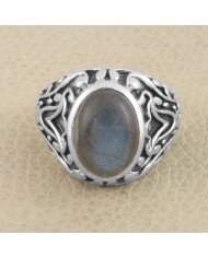 Labradorite Ring 925 Sterling Silver Gemstone Ring