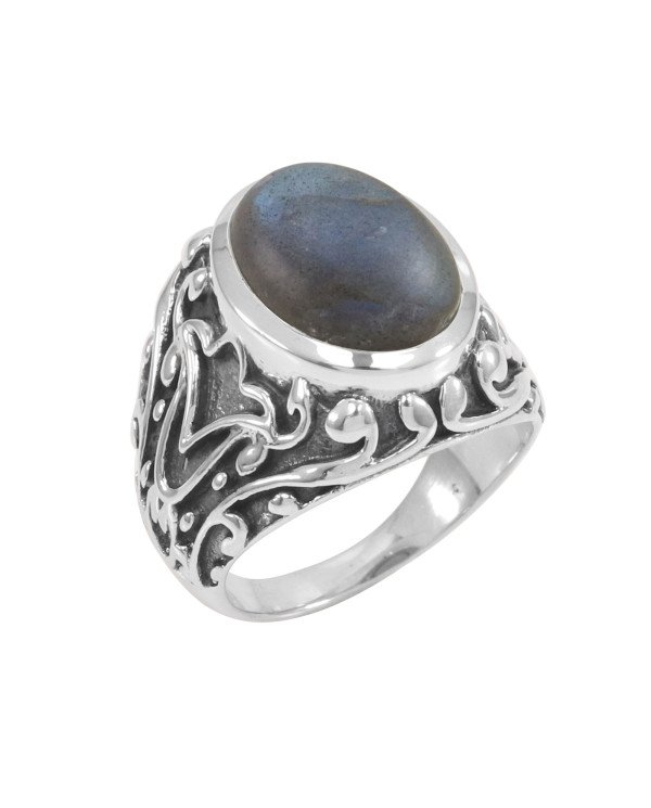 Labradorite Ring 925 Sterling Silver Gemstone Ring
