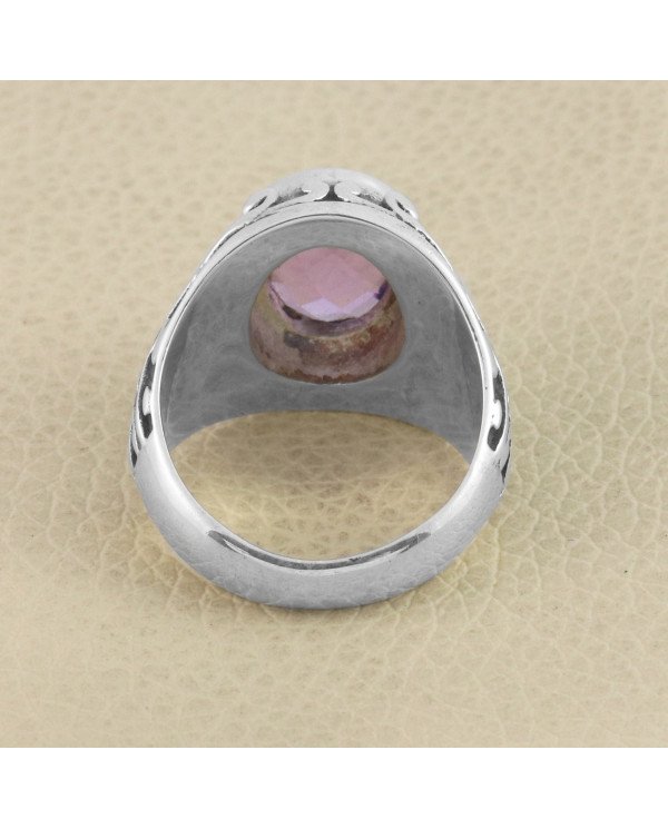 Amethyst Ring 925 Sterling Silver Gemstone Ring