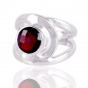 Garnet Ring Garnet Gemstone 925 Sterling Silver Ring