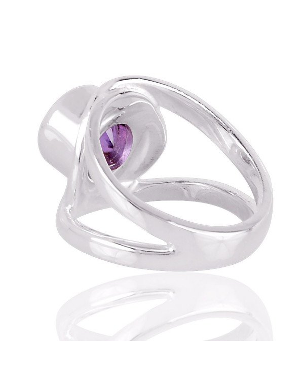 Amethyst Ring 925 Sterling Silver Ring Purple Amethyst Handmade Ring